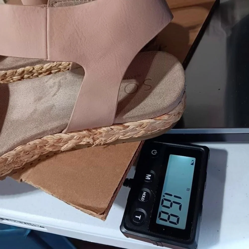 SOUL Naturalizer Shoes Womens Size 9.5M Pink Espadrille Platform Sandals Comfort